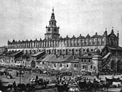 Kraków's Sukiennice (Cloth Hall), c. 1870