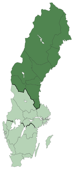 Location of Norrland