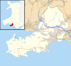 Loughor is located in Swansea