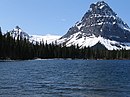 Two Medicine Lake with Sinopah Mountain, in Glacier National Park.