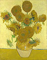 Sunflowers (F454), fourth version: yellow background Oil on canvas, 92.1 × 73 cm National Gallery, London, England