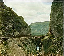 A gorge in Dagestan, Russia