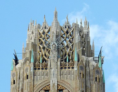Crown of the RCA Victor Building, now the General Electric Building, in New York City (1930–31)