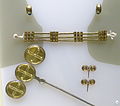 Jastorf culture gold ornaments, Germany (replicas)