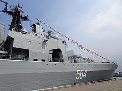 Admiral Tributs moored at Tanjung Priok in Jakarta