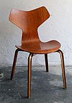 Wooden-legged Grand Prix Chair (1957)