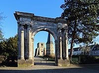 The Marble Gate, main gate of the former Abbey of Saint Winnoc.