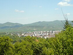 View of Botevgrad from the Chekanitsa area