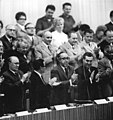 János Kádár and Nguyễn Văn Hiếu at SED party conference in East Berlin, 16 June 1971