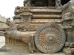 Chariot detail of the Airavatesvara Temple