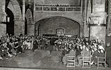 Antonio Mari Labaien's conference in the central nave of the church (1935)