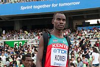 Der Titelverteidiger und Afrikameister von 1998 Daniel Komen kam hier auf den fünften Platz