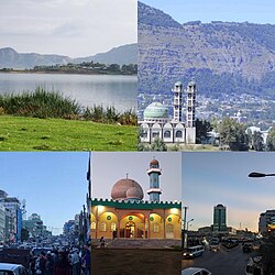 Lake Hayq; Dessie City View; Downtown; Mosque; Haji Mohamed Yasin tower