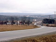 Eaton-Sawyerville Road (Routes 210 and 253) near Eaton.