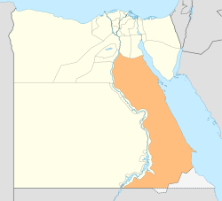 Red Sea Governorate on the map of Egypt