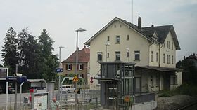 Empfangsgebäude von der Gleisseite