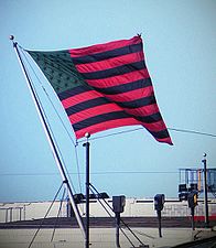 African American Flag in New York city