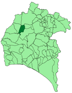 Location of Cabezas Rubias