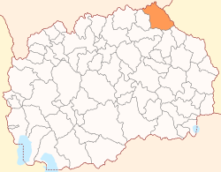 Location of Municipality of Kriva Palanka