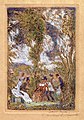 Der Liebesgarten (1888), Kolorierte Radierung, 11,2 × 7,3 cm, Museum für Schöne Künste, Gent (WVZ D 61)