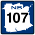 Route 107 marker