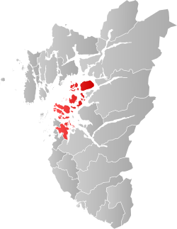 Location of Stavanger