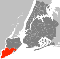Location in Staten Island
