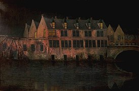 Night in Bruges (1897), oil on canvas, 59.7 x 90.1 cm., private collection