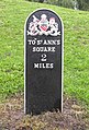 An old milepost by the A662, Ashton New Road