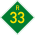 Provincial route R33 shield