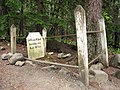 Soapy Smith's grave at the Skagway, Alaska, Boot Hill