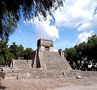 The Aztec Pyramid at St. Cecilia Acatitlan, Mexico State.