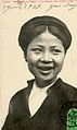 Tonkin woman with black-painted teeth, ca. 1908