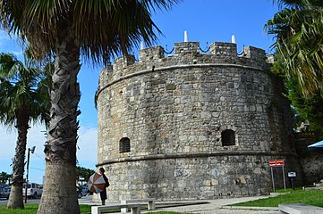 A bastion of Durrës Castle, built by Emperor Anastasius I Dicorus
