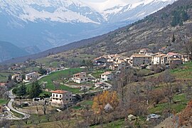 A view of the village of Saint-Léger from the Col de Saint-Léger