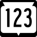 State Trunk Highway 123 marker