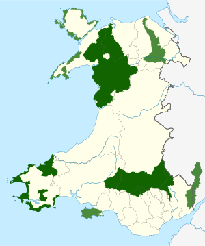 Protected areas of Wales is located in Wales