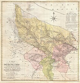 1777 map of northern-central India