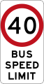 (R4-242) Bus Speed Limit (used in New South Wales)