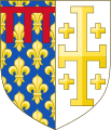 Wappen der Könige von Neapel und Titularkönige von Jerusalem aus dem Haus Anjou