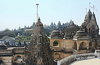 View across the Palitana temples