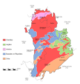 Geological map of the Morvan