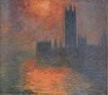 Claude Monet: Das Parlament bei Sonnenuntergang
