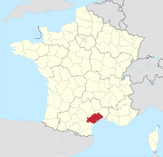 Lage des Departements Hérault in Frankreich