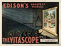 1896 poster advertising the Vitascope