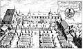 Ein Bürgergarten der Renaissance: Der Hof des Nürnberger Patriziers Christoph Peller. Kupferstich von Jacob von Sandrart, 1655