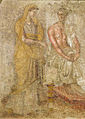 Image 17Hellenistic Greek terracotta funerary wall painting, 3rd century BC (from History of painting)
