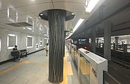 The Hibiya Line platforms in August 2021
