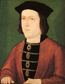 Oil painting of King Edward IV by an unknown English artist