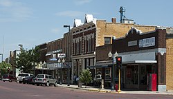 Main Street in downtown Russell (2009)